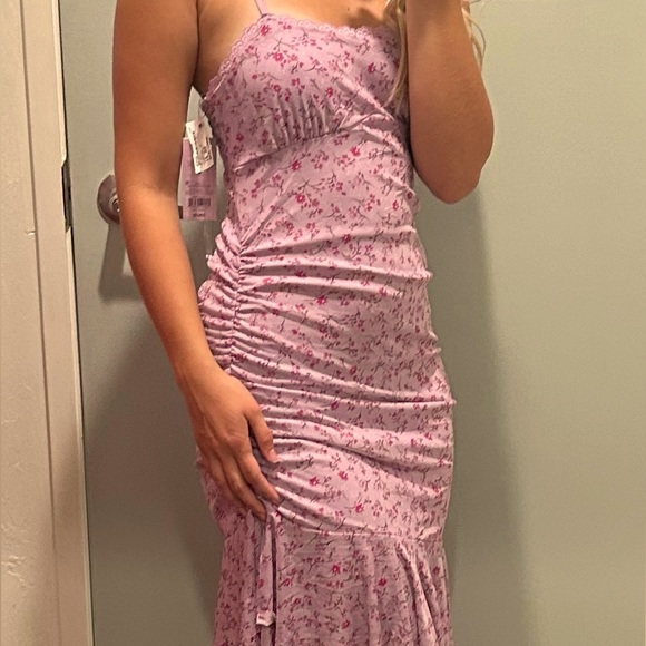 Wild Fable (Target) Purple/Pink Floral Mesh Dress (S) - Picture 2 of 6